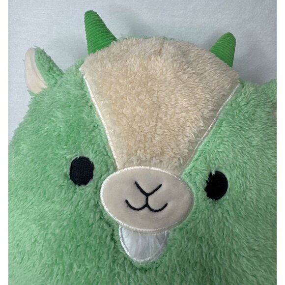 Fuzzamallows Green  Goat-Llama Plush By Jazware Polyester Fibers12 inches - Picture 3 of 7